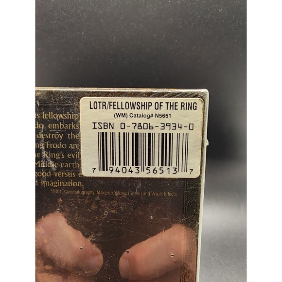 The Lord of the Rings The Fellowship of the Ring (VHS) FACTORY SEALED Watermark - Picture 8 of 11